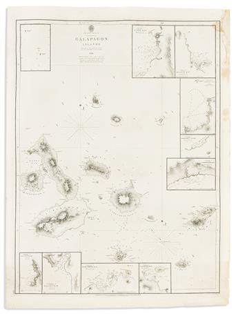 (GALAPAGOS -- DARWIN.) British Admiralty, Hydrographic Office. Pacific Ocean - Galapagos Islands Surveyed by Captn. Robt. FitzRoy                